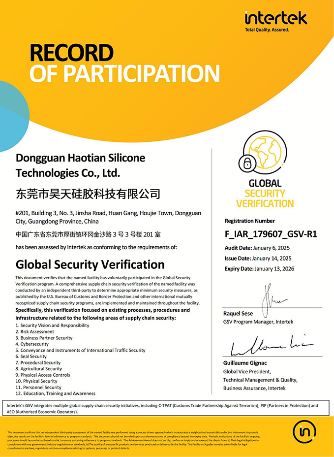 GSV验厂认证报告